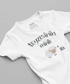 Teyzesinin Minik Kuzusu Baskılı Bebek Body Badi Zıbın 5135-T