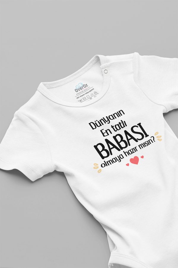 Dünyanın En Tatlı Babası Sürpriz Bebek Müjdeli Body Badi Zıbın 5239