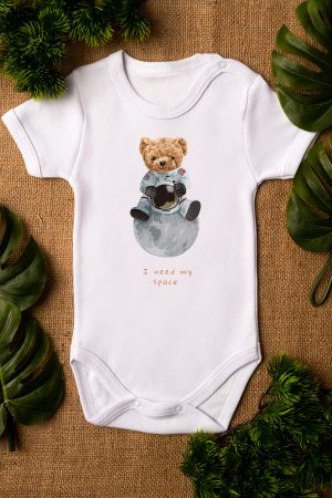 Teddy Bear Astronot Bebek Body Zıbın 5282