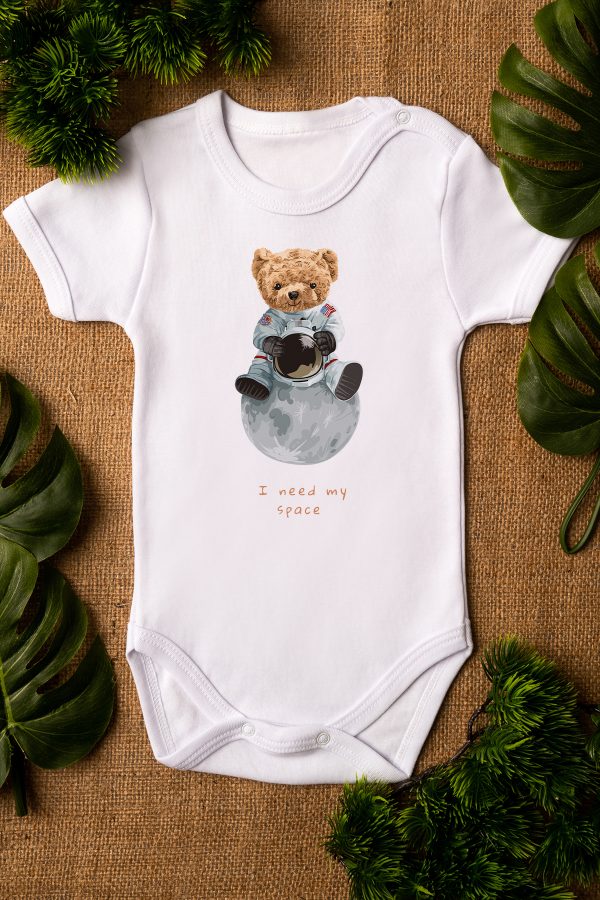 Teddy Bear Astronot Bebek Body Zıbın 5282