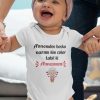 Anneanne Yazılı Bebek Zıbın Beyaz Badi Zıbın 5416