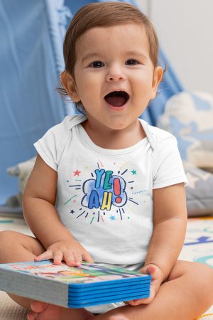 Yeah Yazılı Bebek Body Badi Çıtçıtlı Zıbın 5452-B