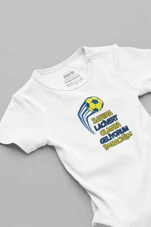 Fenerbahçe Baskılı Bebek Body Badi Çıtçıtlı Zıbın 5732