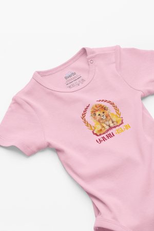Galatasaray Yavru Aslan Yazılı Pembe Bebek Body Zıbın 5627-P