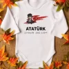 Atatürk 10 Kasım Uzun Kollu Bebek Body Zıbın 5119
