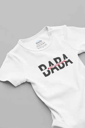 Baba Seni Seviyorum Baskılı Çıtçıtlı Bebek Body Badi Zıbın Tulum 5638