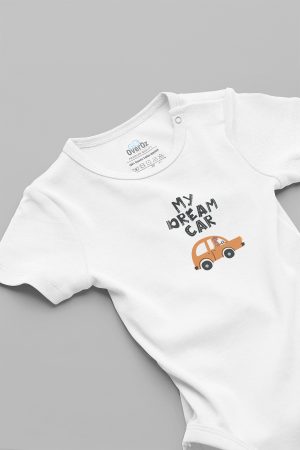 My Dream Car Araba Desenli Bebek Body Set Badi Çıtçıtlı Zıbın 5668