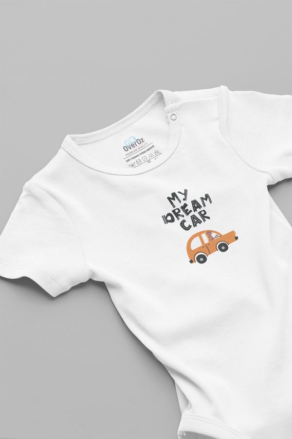 My Dream Car Araba Desenli Bebek Body Set Badi Çıtçıtlı Zıbın 5668
