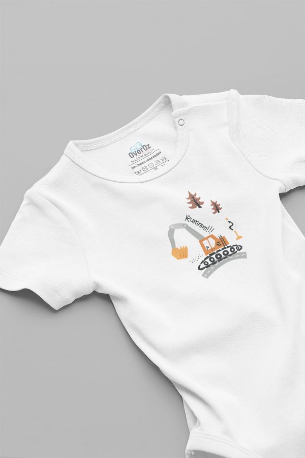 Araba Desenli 4'lü Bebek Body Set Badi Çıtçıtlı Zıbın Dörtlü 5668-5669-5670-5671 - Görsel 4