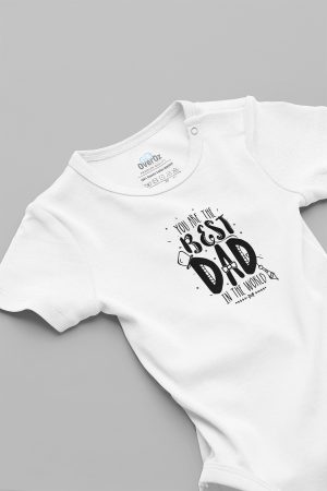 You Are The Best Dad Baba Baskılı Çıtçıtlı Bebek Body Badi Zıbın Tulum 5674