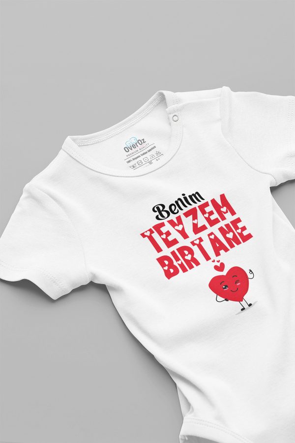 Benim Teyzem Bir Tane Yazılı Bebek Body Badi Çıtçıtlı Zıbın 5714