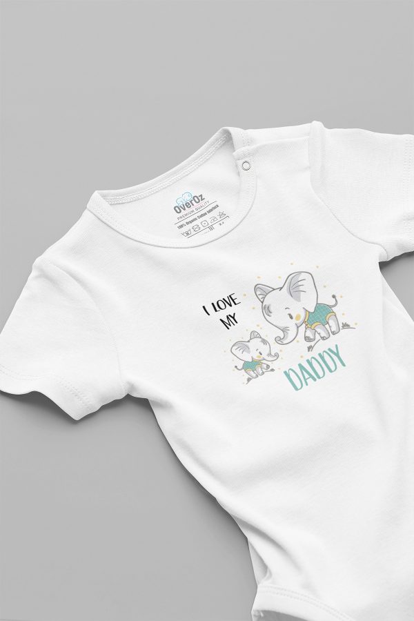 I Love My Daddy Baba Yazılı Bebek Body Badi Çıtçıtlı Zıbın Tulum 5729