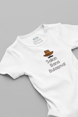 Sakın Bana Bulaşma Bebek Body Çıtçıtlı Zıbın Tulum 5903
