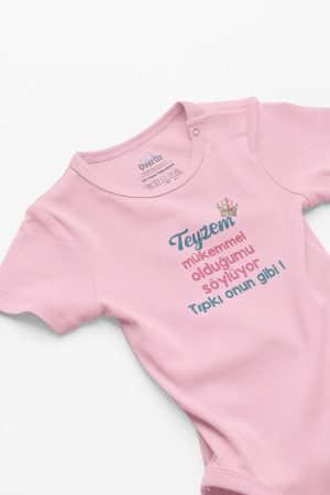 Teyzem Mükemmel Bebek Body Çıtçıtlı Zıbın Tulum 5905-P