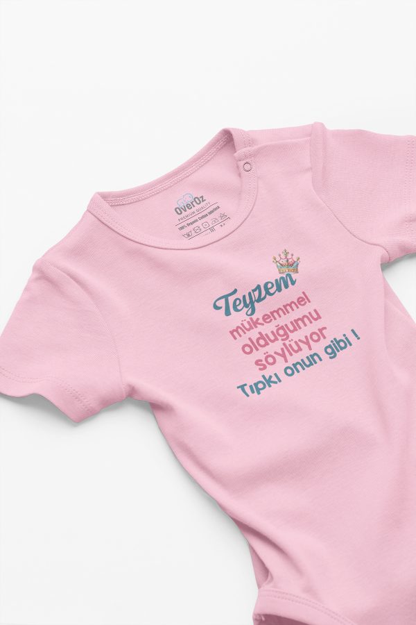 Teyzem Mükemmel Bebek Body Çıtçıtlı Zıbın Tulum 5905-P