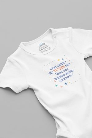 Geri Çekilin Bir Teyzem Var Bebek Body Çıtçıtlı Zıbın 5906-B