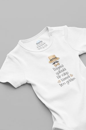 Dayıma Rakip Bebek Body Çıtçıtlı Zıbın 5908-DAYI-B
