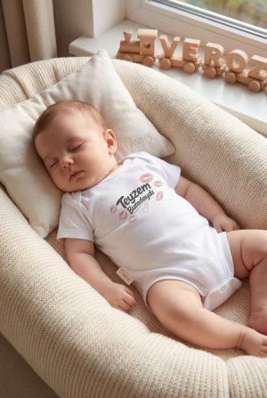 Teyzem Buradaydı Yazılı Baskılı Bebek Body Zıbın