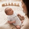 Teyzesinin Minik Kuşu Yazılı Baskılı Bebek Body Zıbın