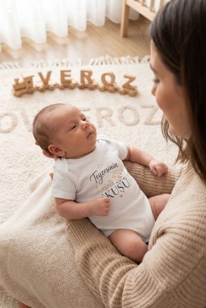 Teyzesinin Minik Kuşu Yazılı Baskılı Bebek Body Zıbın
