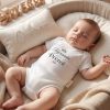 Teyzesinin Minik Prensi Yazılı Baskılı Bebek Body Zıbın
