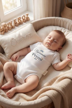 Teyzesinin Minik Prensi Yazılı Baskılı Bebek Body Zıbın