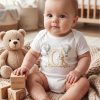G Harfli Baskılı Bebek Body Zıbın