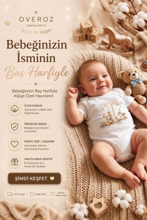 Z Harfli Baskılı Bebek Body Zıbın