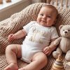 Ö Harfli Baskılı Bebek Body Zıbın