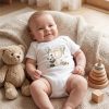 P Harfli Baskılı Bebek Body Zıbın