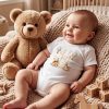 Ü Harfli Baskılı Bebek Body Zıbın