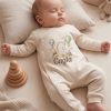Ç Harfli Kişiye Özel İsimli Patiksiz Bebek Tulumu