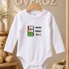 Baba yazılı bebek body zıbın