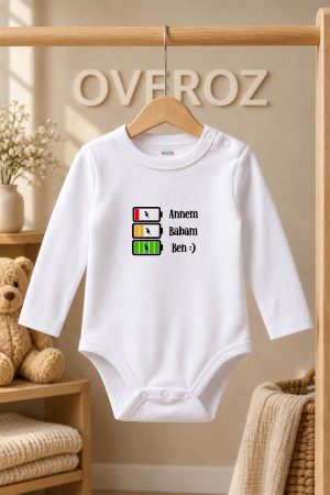 Baba yazılı bebek body zıbın