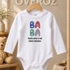 Baba yazılı bebek body zıbın
