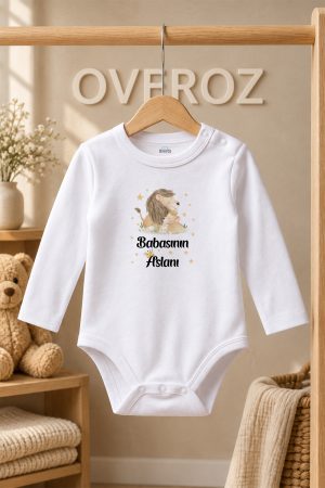 Baba yazılı bebek body zıbın