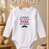 Baba yazılı bebek body zıbın